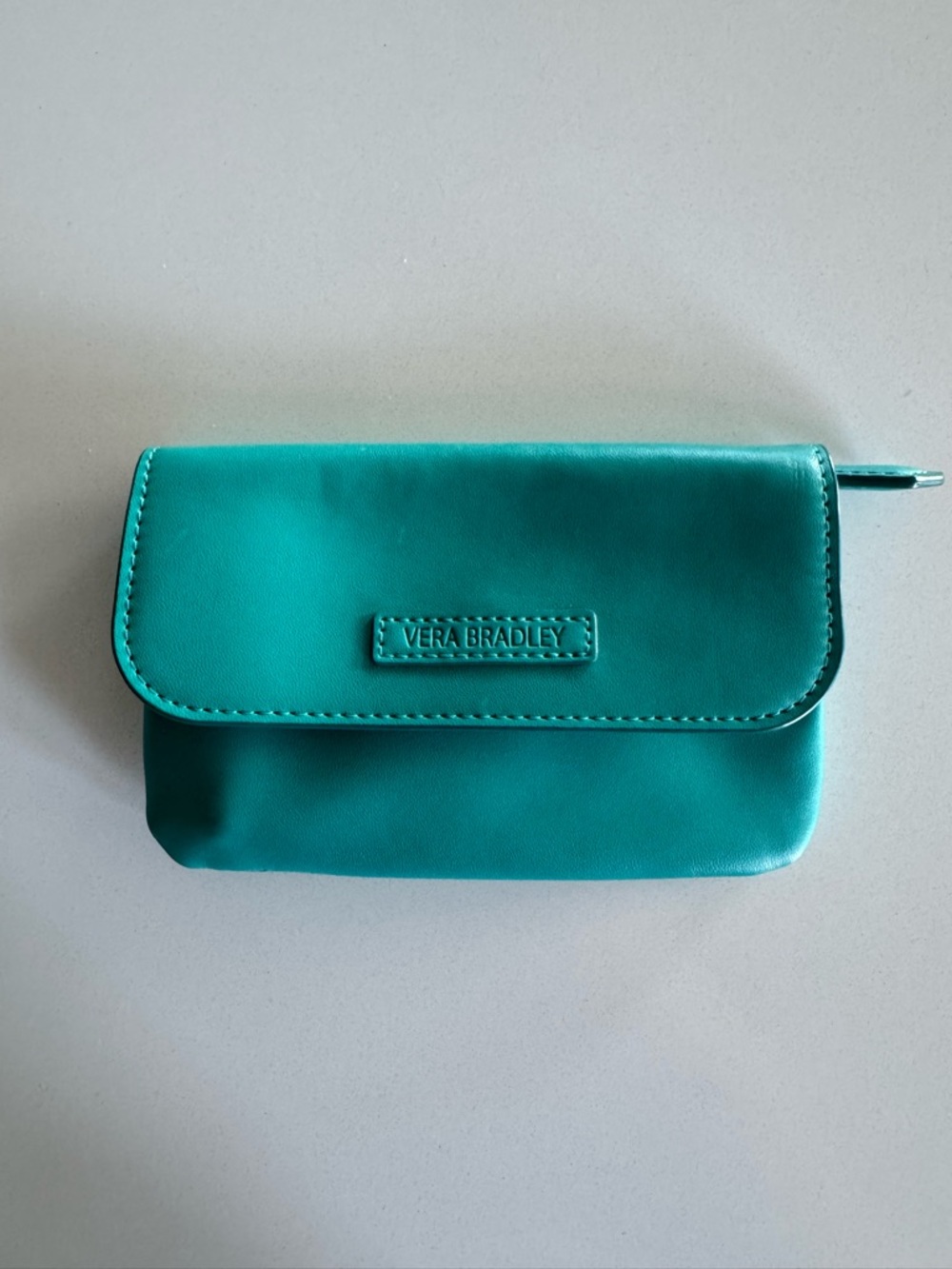 Vera Bradley Teal Zip and Flap Wallet